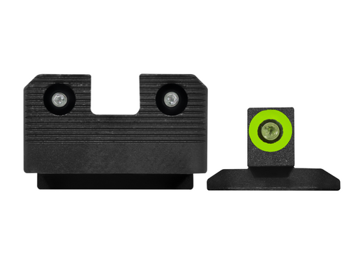 kimber 1911 night sights, tritium, green, R3D 2.0, face kimber 1911 night sights, tritium, green, R3D 2.0, face