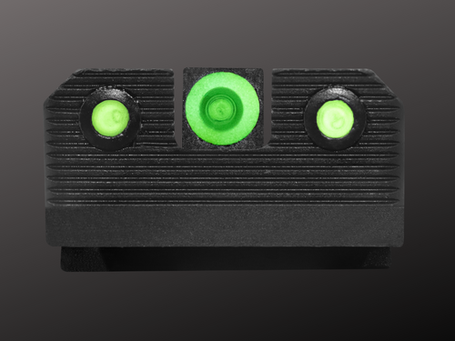 Colt 1911 night sights, green, R3D 2.0, low light