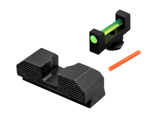 Walther fiber optic sights, green, standard height