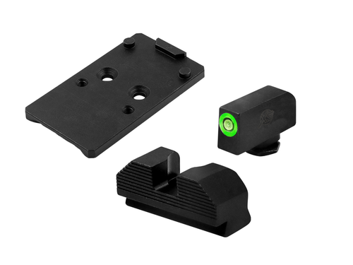 Minimalist OR sights fits Walther PDP & optic plate fits RMR footprints