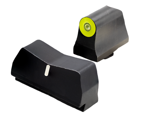 DXW2 Glock 17 sights, big dot yellow, suppressor height