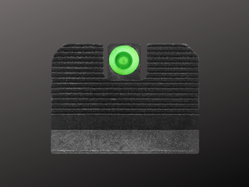 Minimalist Springfield XD-M suppressor sights green low light