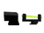 Walther fiber optic sights, green, standard height, profile