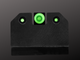 R3D Suppressor height sights Glock, low light green