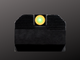 Minimalist Glock Sights, low light orange