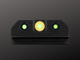 ruger rxm night sights, r3d 2.0 orange, tritium, low light