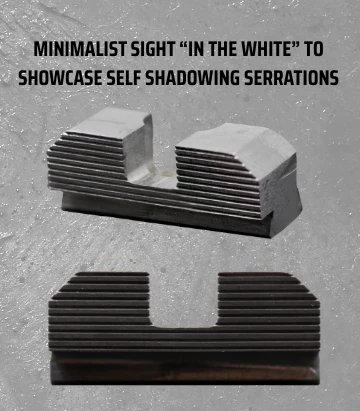 SERRATED TRITIUM OR BLACKED-OUT REAR SIGHT