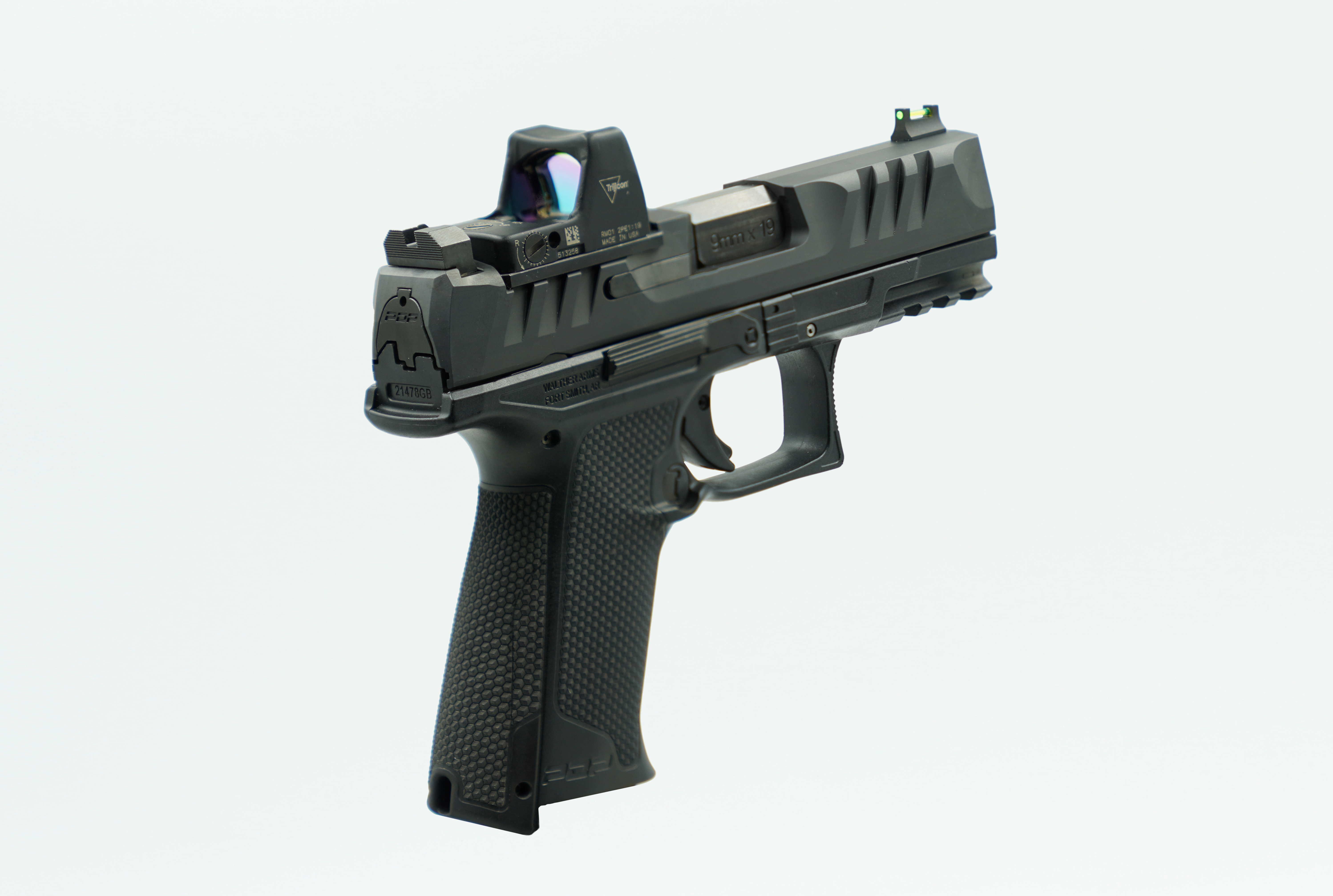 Walther PDP optic plate & fiber optic sights