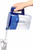 Sapphire Water Filtration Pitcher with 3 Filters, Clear/Blue