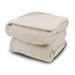 Biddeford Analog Comfort Knit Electric Heated Throw Blanket with Natural Sherpa