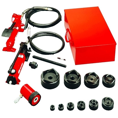 SlugOut Hydraulic Knockout Sets, 2 ft, 12 gauge (stainless), 10 gauge