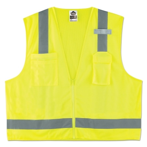 GloWear 8249Z Class 2 Economy Surveyors Vests, 2XL/3XL, Lime (6 EA / CA)