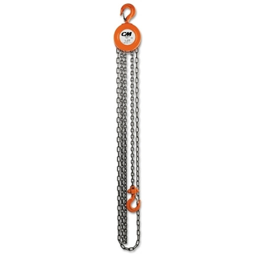 CM Columbus McKinnon Series 622 Hand Chain Hoist, 3 Tons Capacity, 15 ft Lifting Height (1 EA / EA)