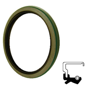 CR Seals 80X100X13 CRSA1 R Double Lip Oil Seal - Solid, 80 mm Shaft, 100 mm OD, 13 mm Width, CRSA1 Design, Nitrile Rubber (NBR) Lip Material