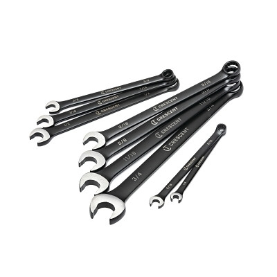Crescent 9 Pc. X10 12 Point Long Pattern Combination SAE Wrench Set (1 ST / ST)
