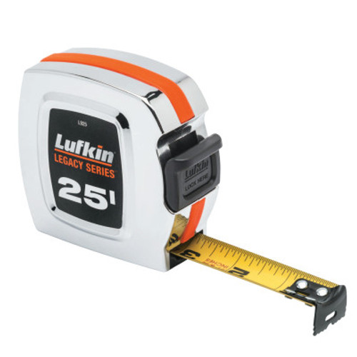 Apex Tool Group Chrome Legacy Series Measuring Tapes, 1 in x 25 ft, A5 Blade (1 EA/EA)