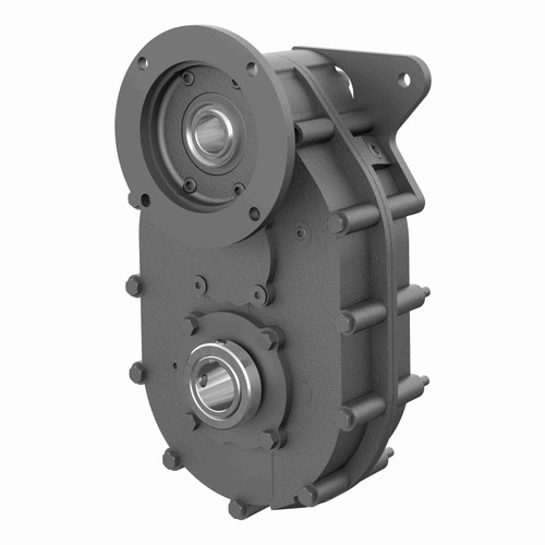 Hub City Cast Iron Parallel Shaft Drive - 83LE 12.47/1 S 56C 1.250 .625 DIA - 3/16 X 3/32 KW