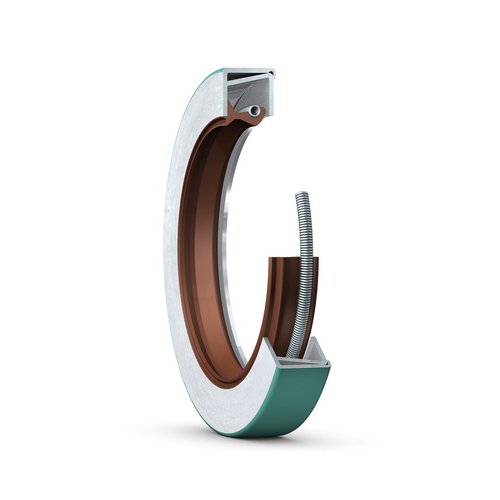 CR Seals 24936 Double Lip Oil Seal - Solid, 2.500 in Shaft, 3.371 in OD, 0.438 in Width, CRWHA1 Design, Fluoro Rubber (FKM) Lip Material
