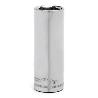 Crescent 6 Point Deep Metric Sockets, 1/2 in Dr, 15 mm Opening (6 EA / BX)