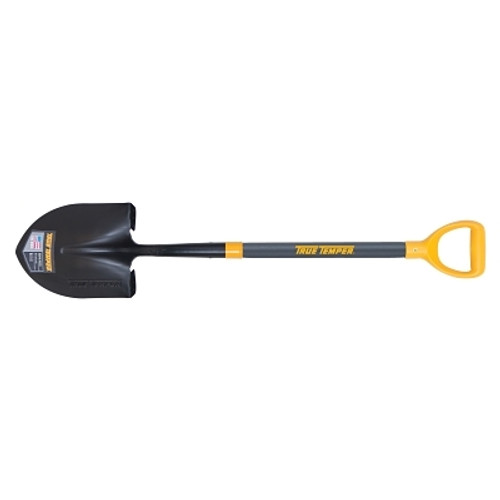 Forged Round Point Shovels with D-Top, 11 1/2 in x 9 in (1 EA)
