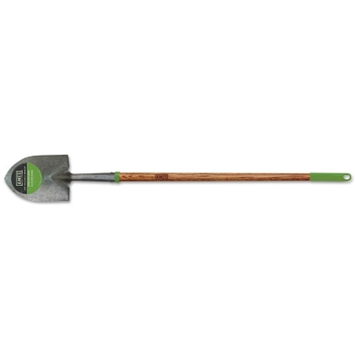 Long Handle Round Point Floral Shovel, 6 in W x 8-1/4 in L, 43 in Straight Hardwood Handle with Comfort End Grip (1 EA)