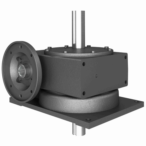 Hub City Cast Iron Single-Reduction Worm Reducer - 520V 60/1 AL WR 182TC