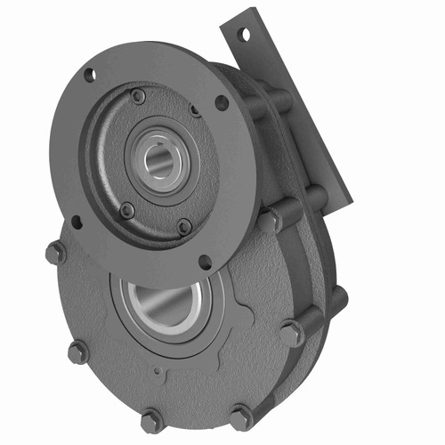 Hub City Cast Iron Parallel Shaft Drive - 85LE 5.00/1 S 143TC 1.250 .875 DIA - 3/16 X 3/32 KW