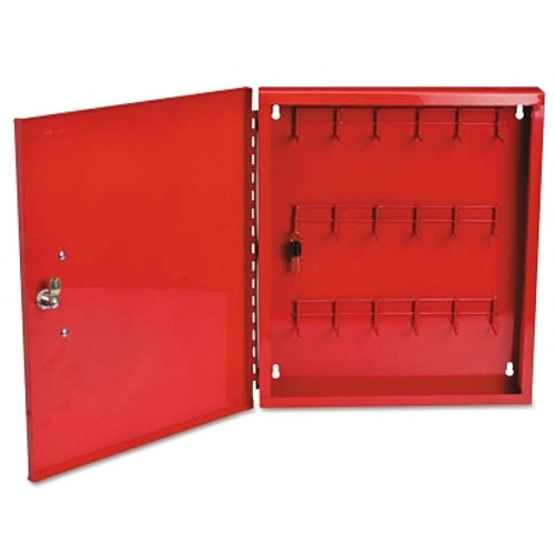 Padlock Control Center, Red, 18 in x 15 1/2 in x 2 in, 22 gauge Steel (1 EA)