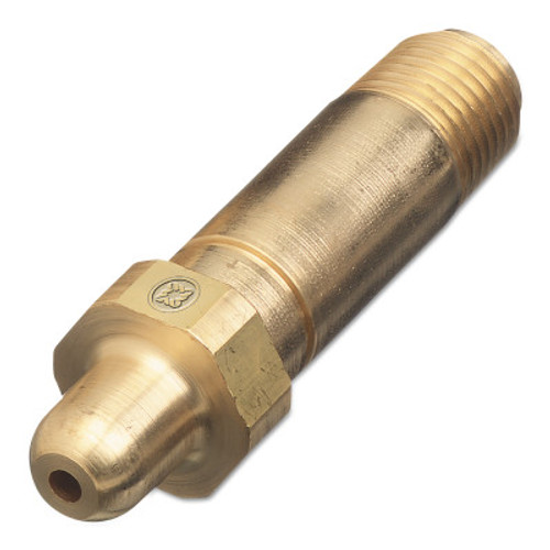 Regulator Inlet Nipples, Nitrous Oxide,1/4"(NPT), 2 1/2", Brass,CGA326,HandTight (10 EA / BOX)