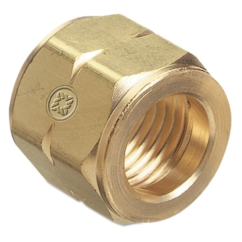 Western Enterprises Hose Nut, 200 psig, Brass, B-Size, Acetylene/Fuel Gas, Female LH, CGA-023 (1 EA / EA)