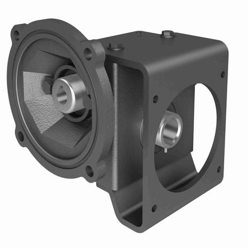 Hub City Cast Iron Single-Reduction Worm Reducer - 186 50/1 R WR 56C 1.000