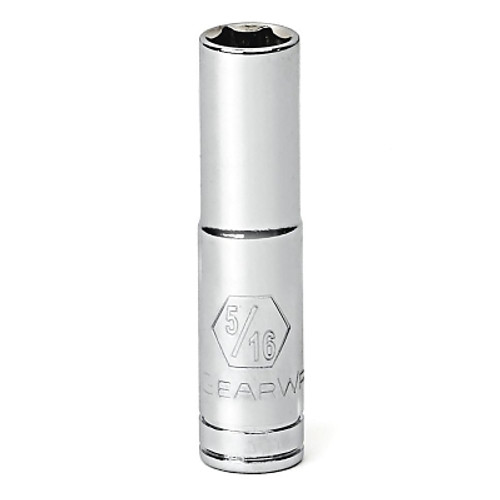 Apex 12 Point SAE Deep Socket Sets, 1/4 in Drive, 9/32 in, 1.929 in Long, 12 Points (1 EA / EA)