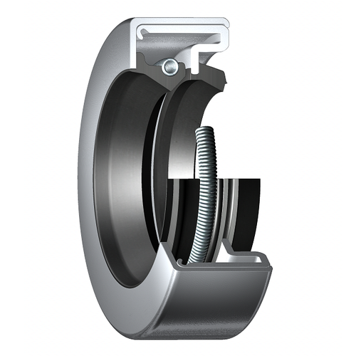 CR Seals 15120 Double Lip Oil Seal - Solid, 1.500 in Shaft, 2.502 in OD, 0.625 in Width, C8 Design, Nitrile Rubber (NBR) Lip Material