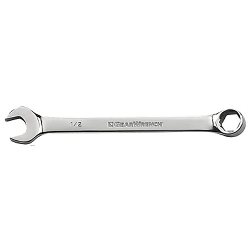 GEARWRENCH Combination Wrenches, 1/4 in Opening, 5.094 in L, 6 Points, Full Polish Chrome (1 EA / EA)