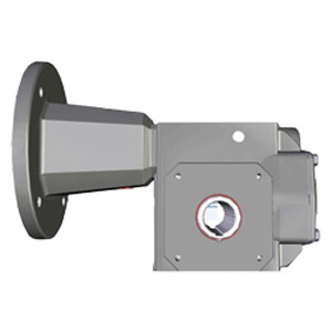 Hub City HERA Cast Iron Helical-Hypoid Reducer - HERA45PS 7.80 56C 1.500