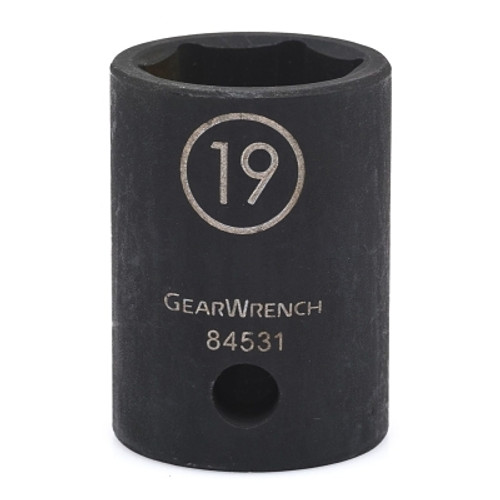 GEARWRENCH 6 Point Standard Impact Metric Sockets, 1/2 in Dr, 22 mm Opening (1 EA / EA)