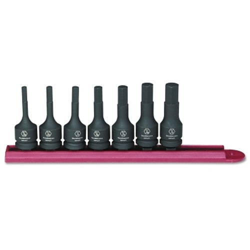 GEARWRENCH 7 Piece Impact Socket Set, 3/8 in, Hex Drive (1 EA / EA)