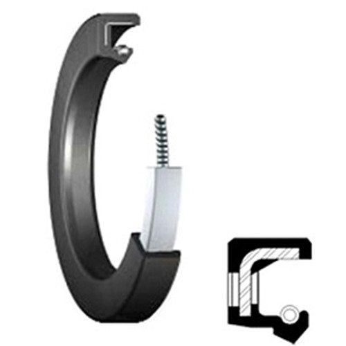 CR Seals 135X160X15 HMS4 R Single Lip Oil Seal - Solid, 135 mm Shaft, 160 mm OD, 15 mm Width, HMS4 Design, Nitrile Rubber (NBR) Lip Material