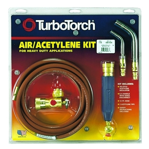 TurboTorch Torch Kit Swirls, Acetylene, PL-8ADLX-MC, MC Tank (1 KIT / KIT)