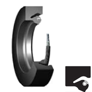 CR Seals 700X740X20 HS5 D Single Lip Oil Seal - Solid, 700 mm Shaft, 740 mm OD, 20 mm Width, HS5 Design, Carboxylated Nitrile Rubber (XNBR) Lip Material