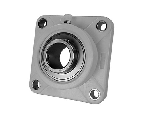 NSK SUCTF210-32 Normal Duty Solid Base Pillow Block Bearing Unit, 2 in Dia Bore, 4-Bolt Flange Mount
