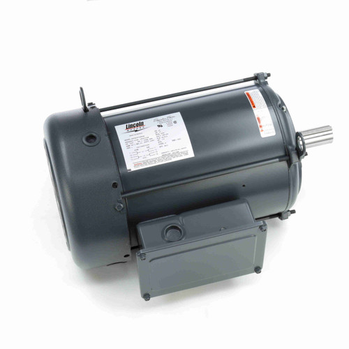 Leeson 10 HP General Purpose Motor, 1 phase, 3600 RPM, 208-230 V, 215T Frame, TEFC - LM24721
