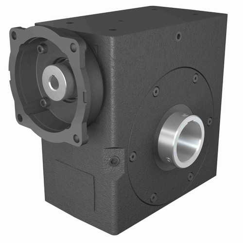 Hub City Cast Iron Single-Reduction Worm Reducer - 385 60/1 B WR 143TC 2.188