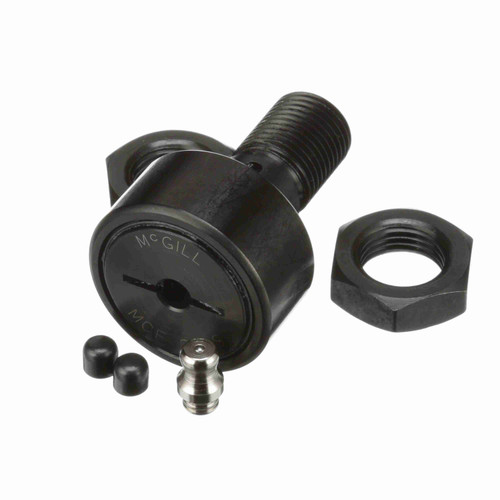 McGill CAMROL® Crowned Metric Cam Follower - Stud Mount Roller - Screwdriver Slot - Sealed - MCFE 35 S