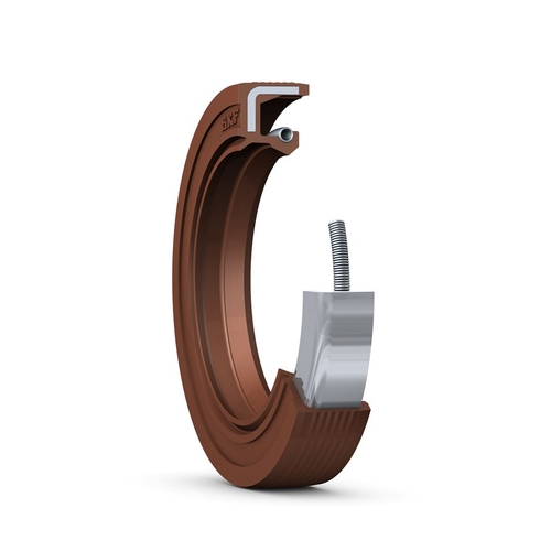 CR Seals 18X35X7 HMSA10 V Double Lip Oil Seal - Solid, 18 mm Shaft, 35 mm OD, 7 mm Width, HMSA10 Design, Fluoro Rubber (FKM) Lip Material