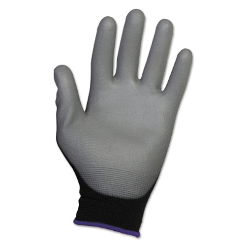 G40 Polyurethane Coated Gloves, Nylon, Size 8, Black/Gray (12 EA / BG)