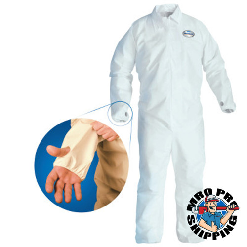 KLEENGUARD* A40 Coveralls with Breathable Back, Blue/White, Small (25 EA / CA)