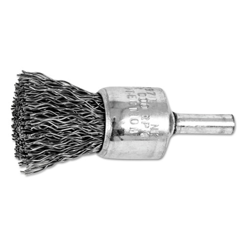 Advance Brush Standard Duty Crimped End Brushes, Carbon Steel, 20,000 rpm, 3/4" x 0.02" (10 EA / BOX)