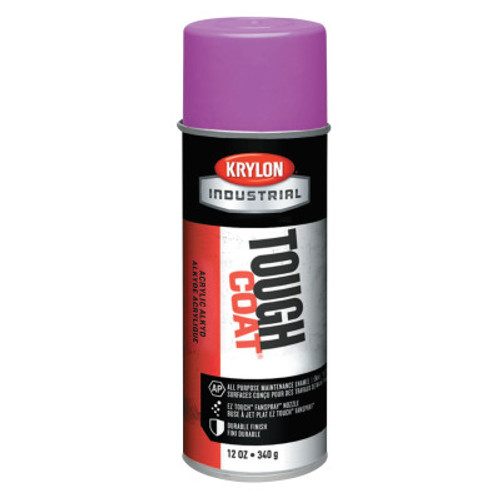 Tough Coat Acrylic Alkyd Enamels, 12 oz Aerosol Can, OSHA Purple (12 CN / CA)