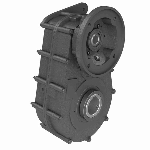 Hub City Cast Iron Parallel Shaft Drive - 3E 63.99/1 S 143TC 2.438 .875 DIA - 3/16 X 3/32 KW